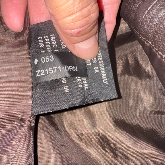 JLC Brown Leather Jacket vintage - Picture 7 of 12